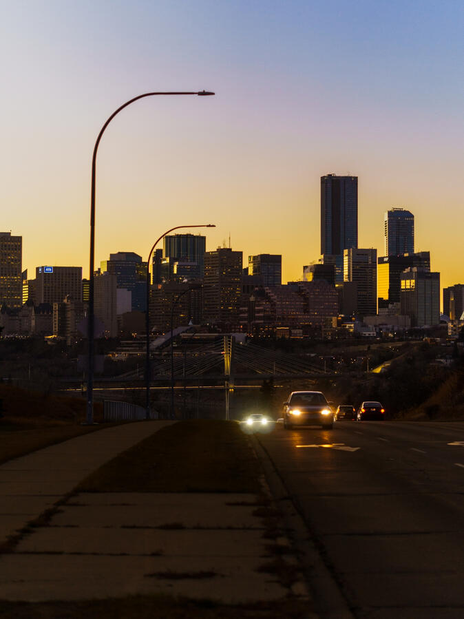 Downtown Edmonton city scape.